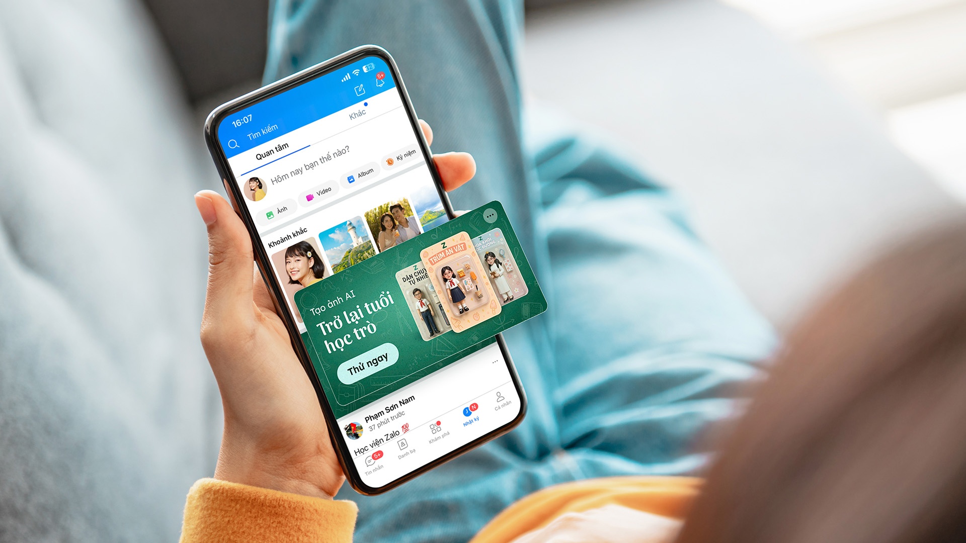 Tri tue nhan tao dua nguoi dung Zalo 'tro lai tuoi tho' hinh anh