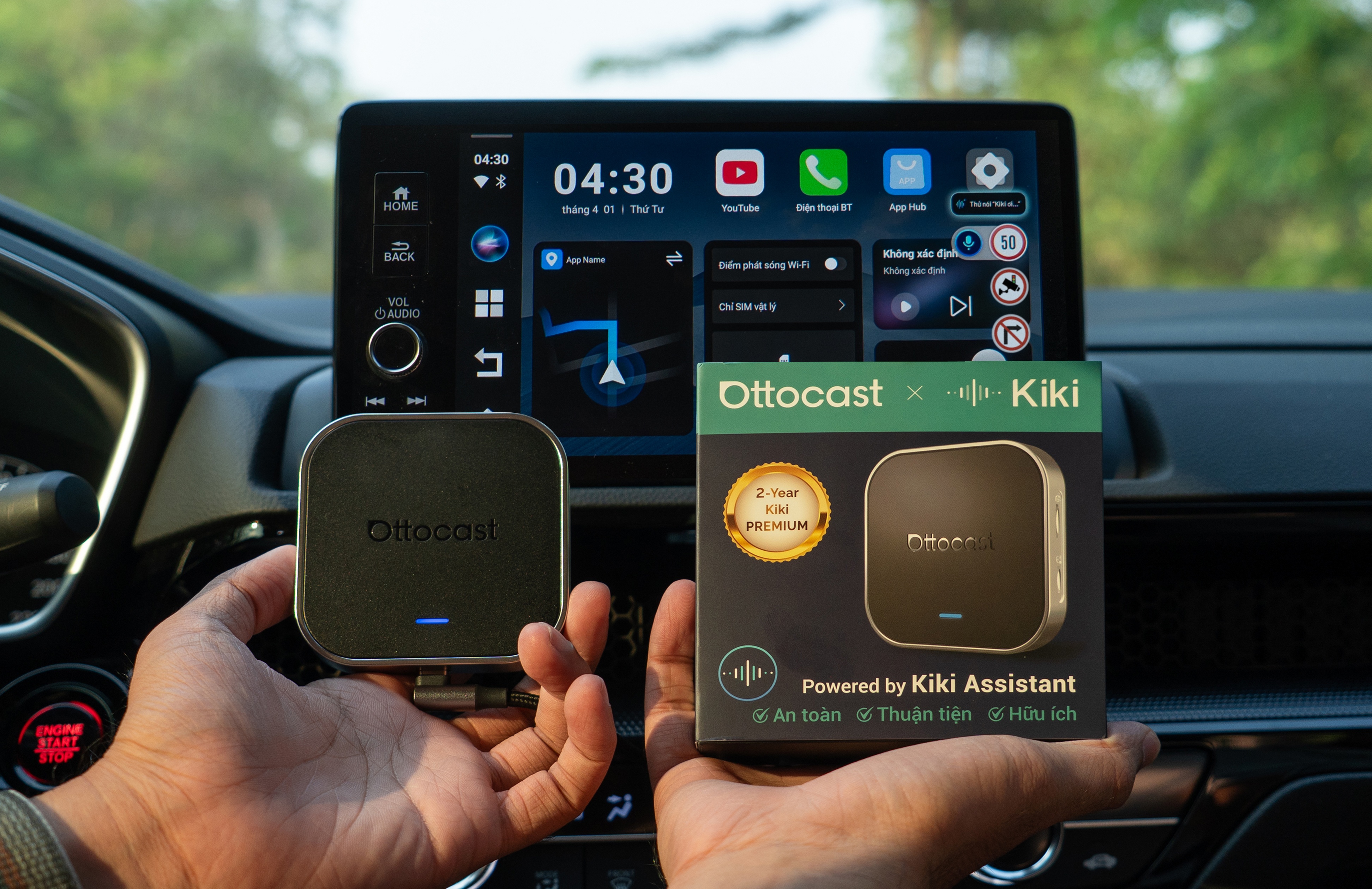 Tro ly AI Kiki Auto hop tac voi hang phu kien oto toan cau hinh anh