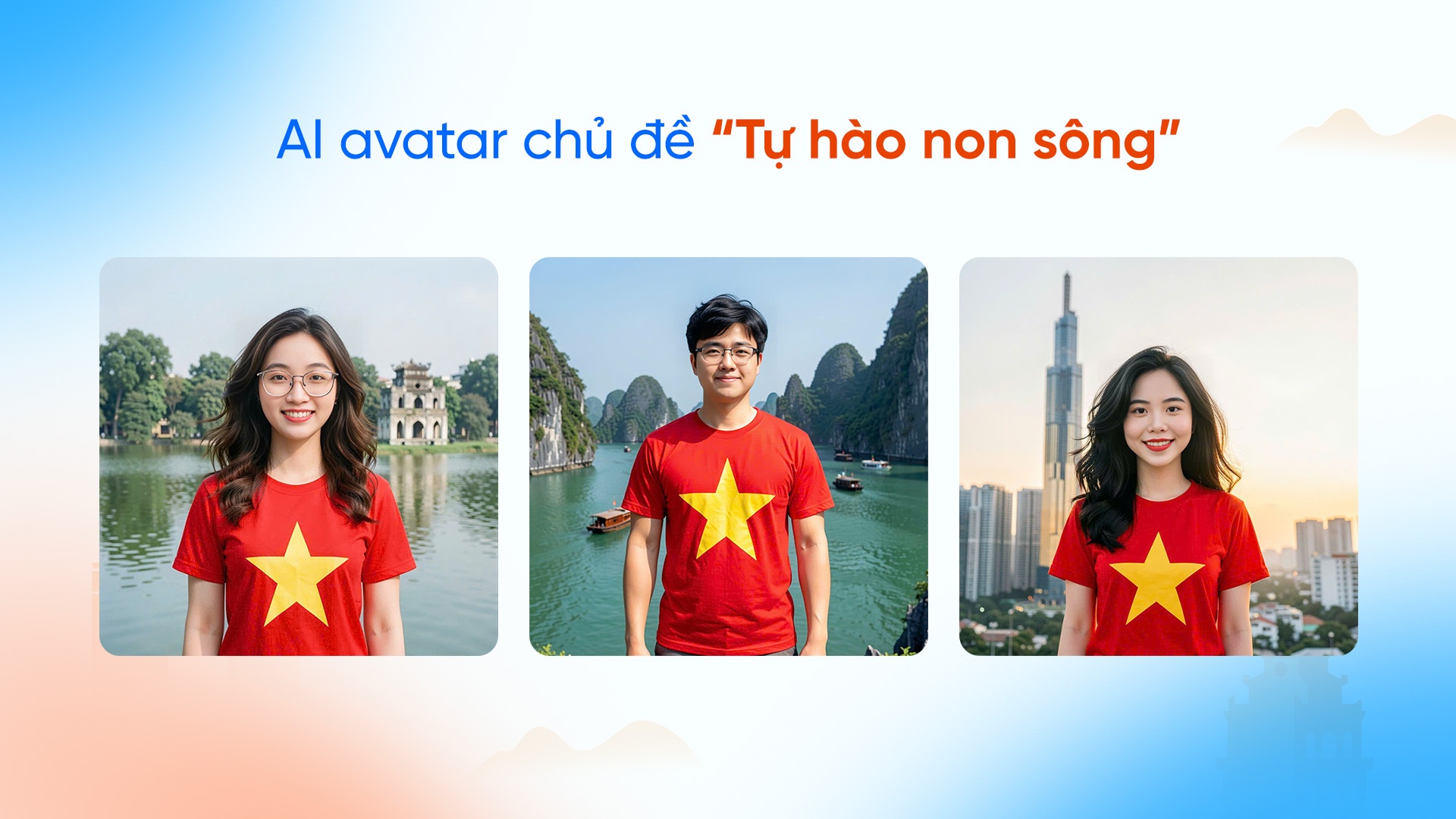 Zalo,  Tu hao non song,  AI avatar,  giao dien cuoc goi,  chien dich,  yeu nuoc,  anh dai dien AI,  30/4,  Gio To Hung Vuong anh 2