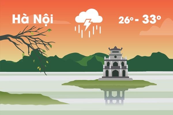 Thoi tiet ngay 27/5: Ha Noi giam nhiet, mien Bac mua lon dien rong hinh anh