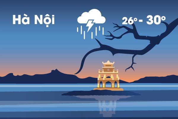 Thoi tiet ngay 28/5: Mien Bac mua to gio lon, mien Nam mua rao hinh anh