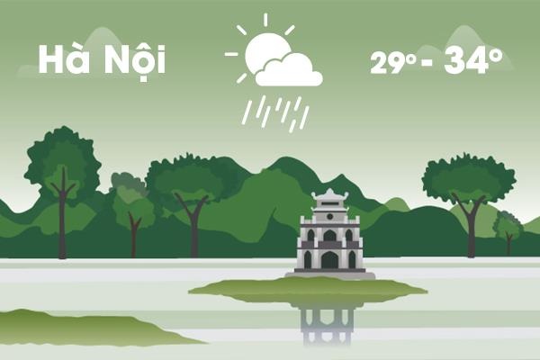 Thoi tiet ngay 19/6: Ha Noi co mua giai nhiet, Sai Gon mat me hinh anh