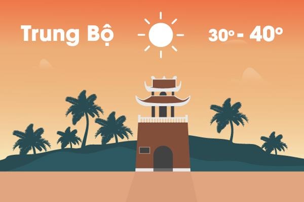 Thoi tiet ngay 21/6: Bac Bo va Trung Bo nong dinh diem, co noi 40 do C hinh anh