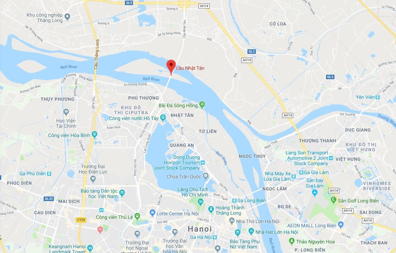 tai nạn trên cầu Nhật Tân ảnh 3 tai nan tren cau Nhat Tan anh 3