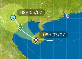 Bao so 2 tien gan dat lien, Bac va Trung Bo mua lon hinh anh