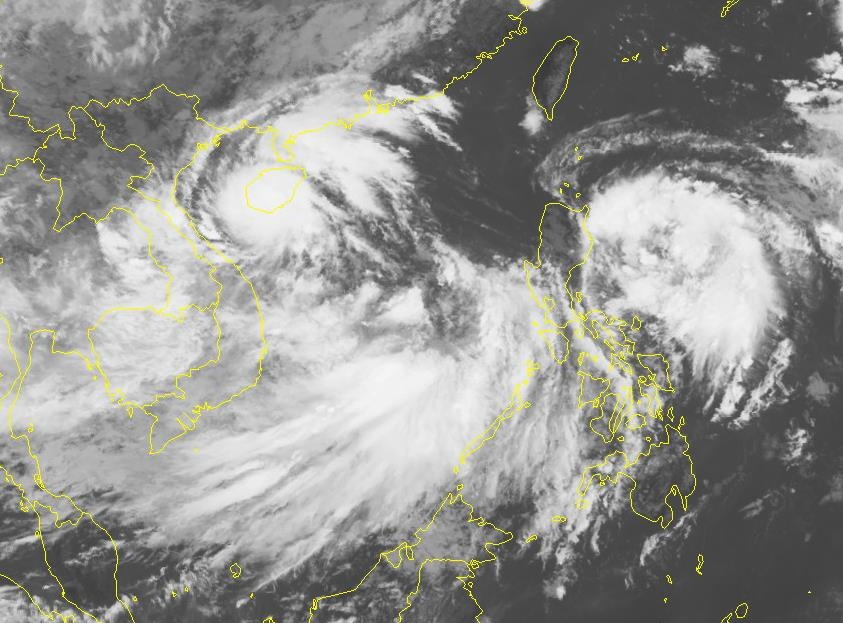 2 áp thấp nhiệt đới trên Biển Đông ảnh 1 2 ap thap nhiet doi tren Bien Dong anh 1
