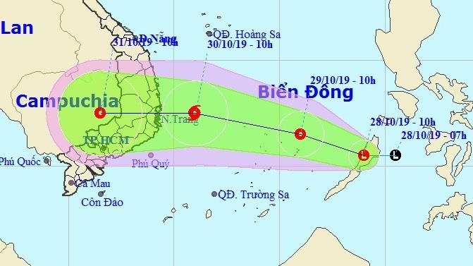 Bien Dong xuat hien vung ap thap, co the manh thanh bao hinh anh