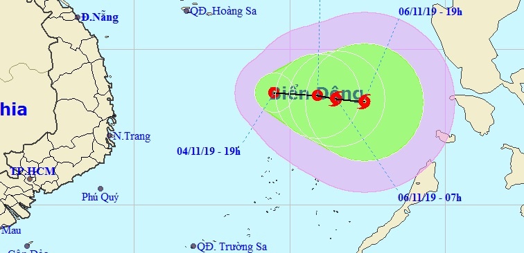 Ap thap nhiet doi hinh thanh tren Bien Dong hinh anh