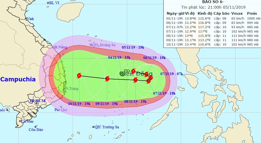 bao so 6 tren Bien Dong anh 1