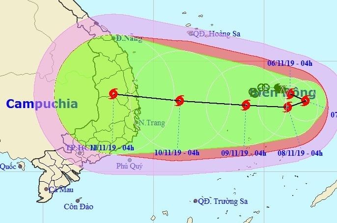 Bao Nakri co the vao Nam Trung Bo hinh anh