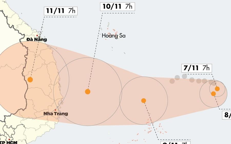 Bao so 6 tang toc, huong vao Quang Ngai - Khanh Hoa hinh anh
