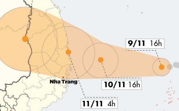 Bao Nakri giat cap 14, nham vao Quang Ngai - Khanh Hoa hinh anh