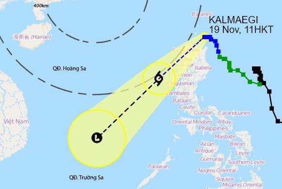 Bao Kalmaegi suy yeu truoc khi vao Bien Dong hinh anh