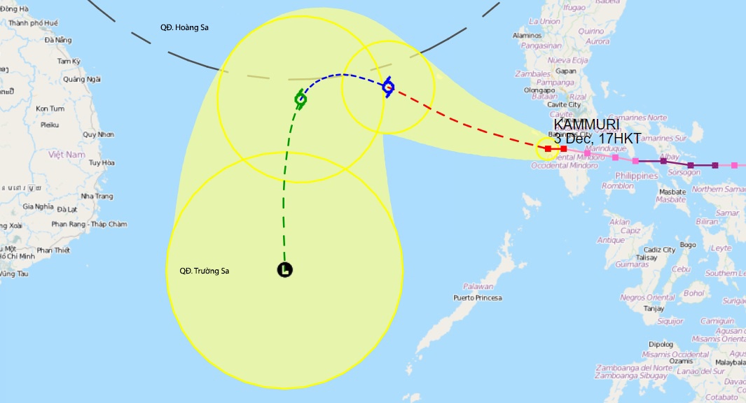 bão Kammuri trên Biển Đông ảnh 1 bao Kammuri tren Bien Dong anh 1