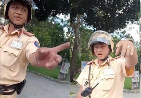 CSGT TP.HCM chui tuc khi bi quay clip hinh anh