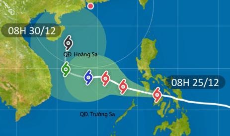 Bao Phanfone manh cap 11 khi vao Bien Dong hinh anh