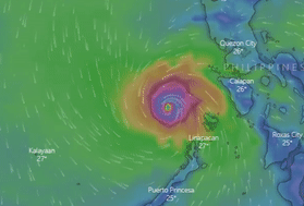 Duong di cua bao Phanfone khi vao Bien Dong hinh anh