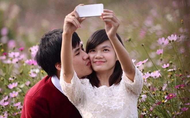 Mien Bac don Valentine trong nang am hinh anh