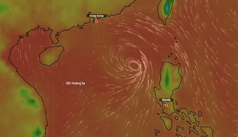 ap thap nhiet doi tren Bien Dong anh 1