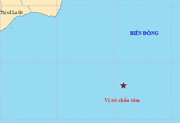 Dong dat 4 do richter o ngoai khoi Binh Thuan hinh anh