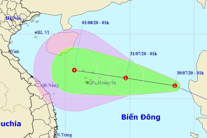 ap thap nhiet doi tren Bien Dong anh 1