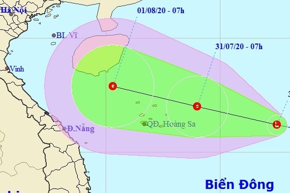 Vung ap thap tren Bien Dong co manh len thanh bao? hinh anh