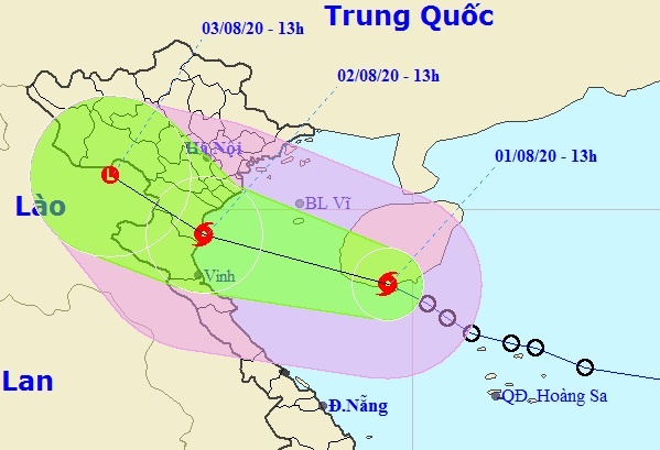 bao so 2 hinh thanh tren Bien Dong anh 1