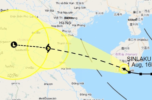 Bao so 2 hinh thanh, cach bo bien Thai Binh - Nghe An 450 km hinh anh