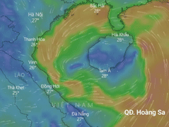 Duong di cua ap thap nhiet doi sau khi manh thanh bao hinh anh