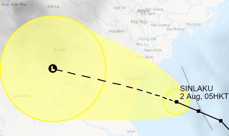 Bao so 2 vao vung bien Thai Binh - Nghe An, ap sat dat lien hinh anh