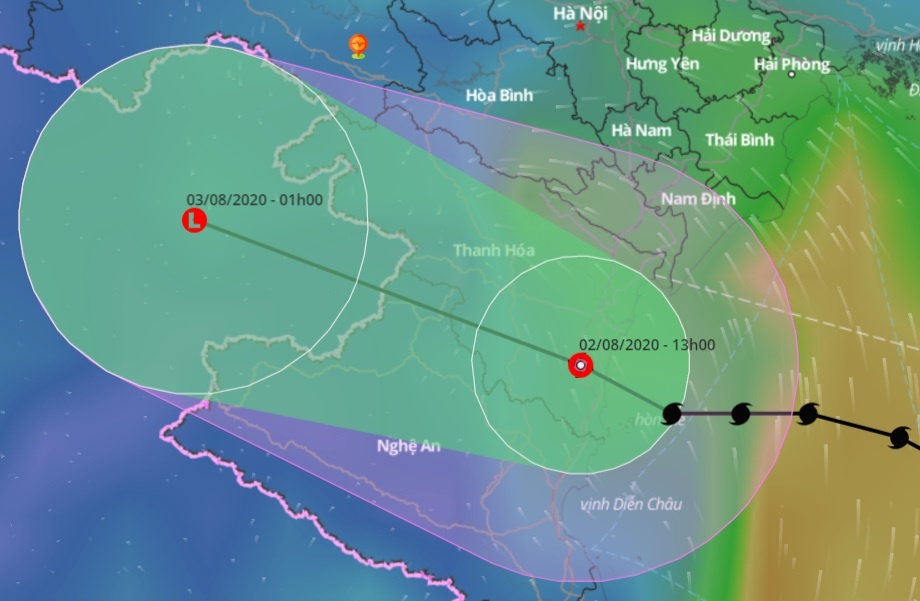 Bao so 2 suy yeu truoc khi do bo Ninh Binh - Thanh Hoa hinh anh