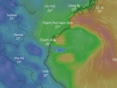 Duong di cua bao so 2 khi vao dat lien hinh anh