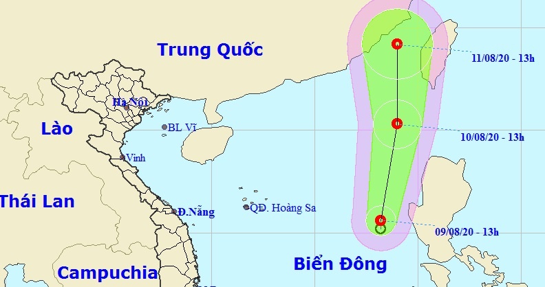 ap thap nhiet doi tren Bien Dong anh 1