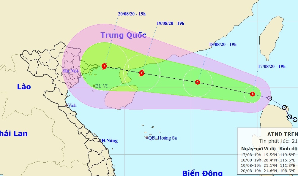 ap thap nhiet doi tren Bien Dong anh 1