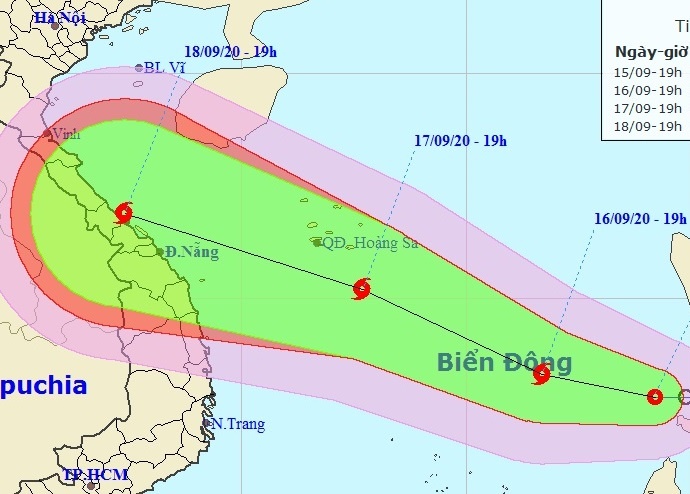 Ap thap nhiet doi tien vao Bien Dong hinh anh