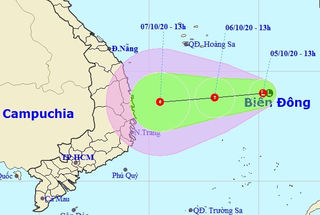 ap thap nhiet doi tren Bien Dong anh 1