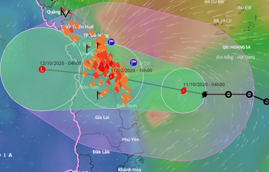 Bao so 6 hinh thanh, huong vao Quang Nam - Binh Dinh hinh anh