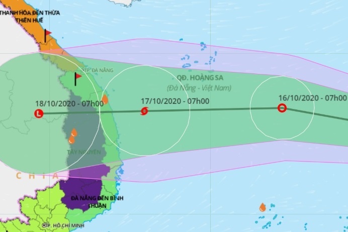 Ap thap nhiet doi vao Bien Dong, mien Trung mua lon hinh anh