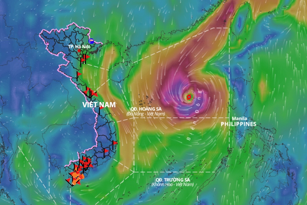 Bao noi bao vao Bien Dong hinh anh