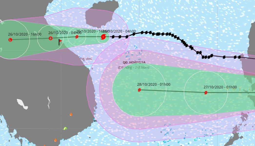 Bao so 8 ap sat dat lien Ha Tinh - Quang Tri hinh anh