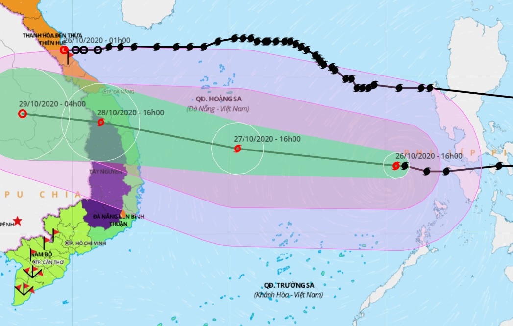 bão số 9 Molave đổ bộ đất liền Trung Bộ ảnh 1 bao so 9 Molave do bo dat lien Trung Bo anh 1