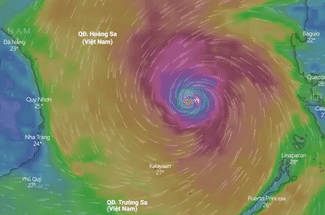 Du bao duong di cua bao Molave khi vao Bien Dong hinh anh