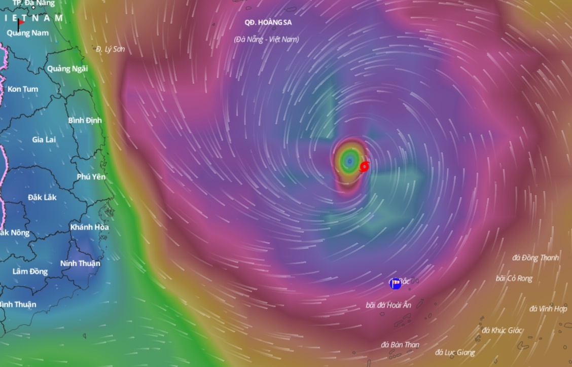 Bao so 9 manh cap 11-12 khi vao Quang Nam - Binh Dinh hinh anh