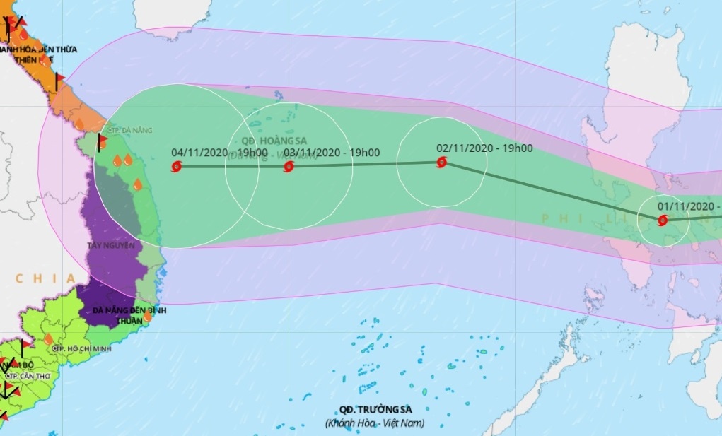 Bao Goni vao Bien Dong ngay 2/11 hinh anh