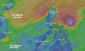 Du bao duong di cua sieu bao Goni hinh anh