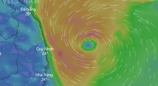 Du bao duong di cua bao so 10 truoc khi suy yeu hinh anh
