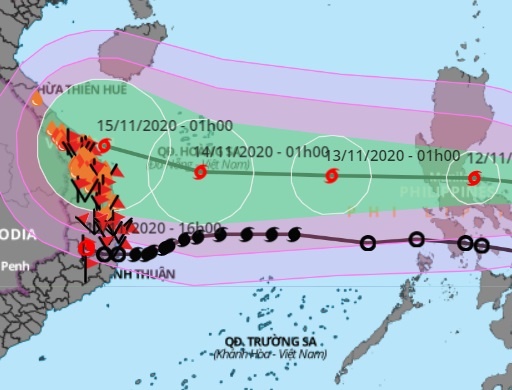 Bao Vamco manh cap 14 truoc khi vao Bien Dong hinh anh