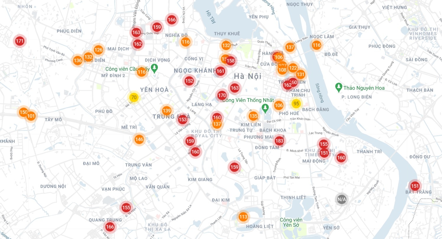 chat luong khong khi o Ha Noi anh 1