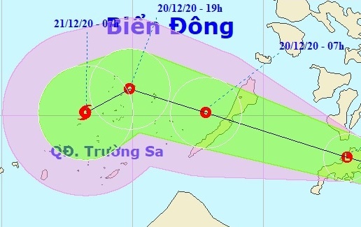 Bien Dong sap hung bao hinh anh