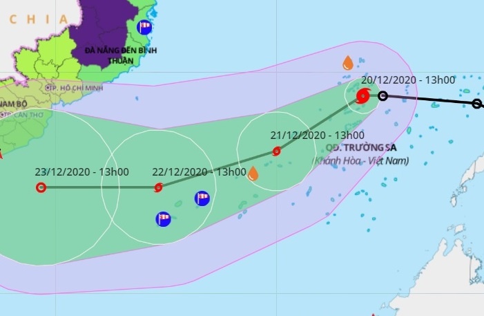 Bao so 14 hinh thanh tren Bien Dong hinh anh